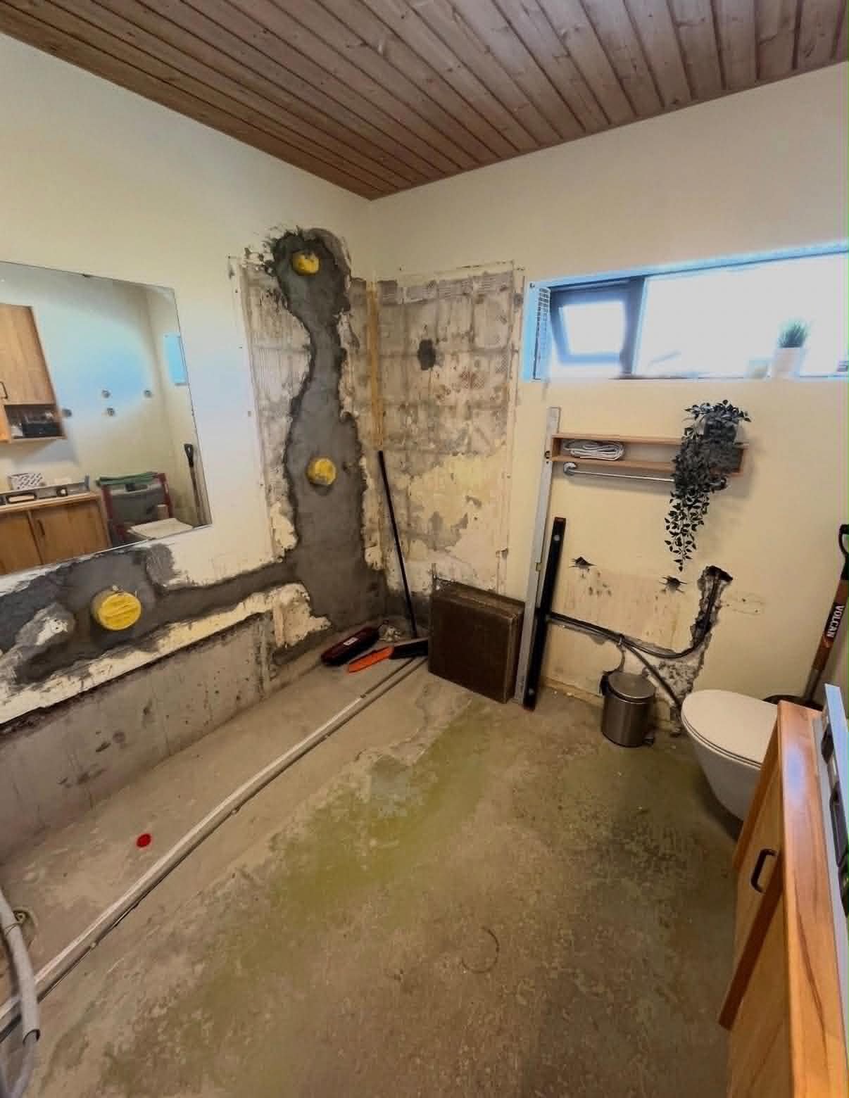 Bathroom before — demolition stage